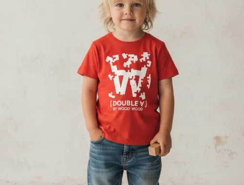 Wood Wood t-shirt chili red