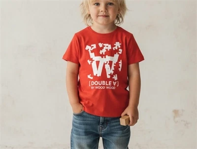 Wood Wood t-shirt chili red
