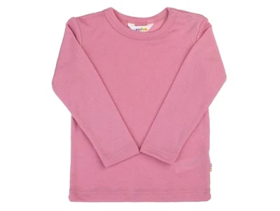 Joha uldbluse pink med lange ærmer