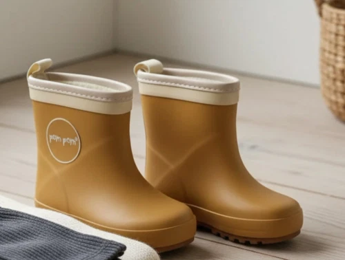 Pom Pom vintergummistøvle mustard