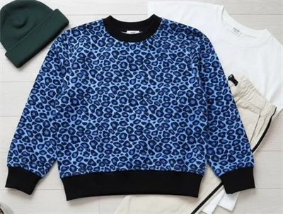 Mads Nørgaard sweatshirt Talinka blue leo