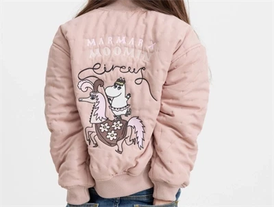 MarMar Oki termojakke i rose powder på barn bagfra