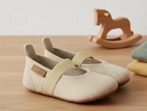 Bisgaard hjemmesko nougat med elastik