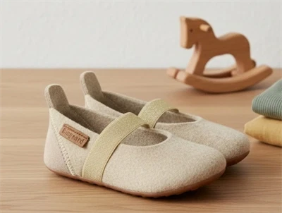 Bisgaard hjemmesko nougat med elastik