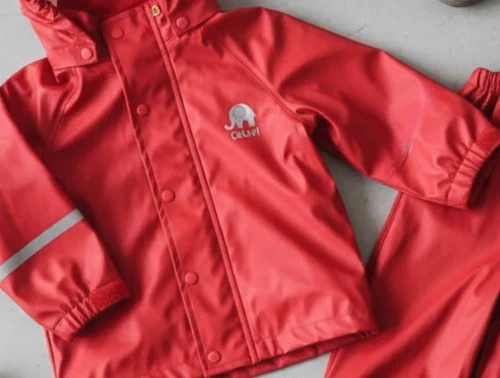 CeLaVi regntøj bukser og jakke red