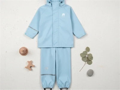 CeLaVi regnsæt lyseblå med aftagelig hætte