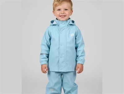 CeLaVi regnsæt lyseblå med aftagelig hætte