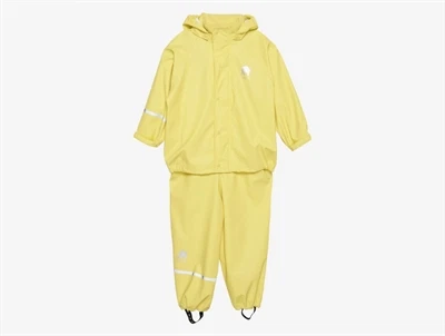 CeLaVi regnsæt sundress gul med aftagelig hætte