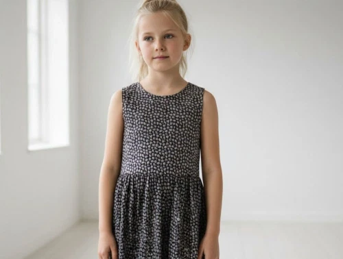 Wheat kjole Sarah blue ink