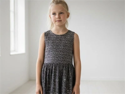 Wheat kjole Sarah blue ink