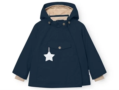 Mini A Ture vinterjakke i outer space set forfra