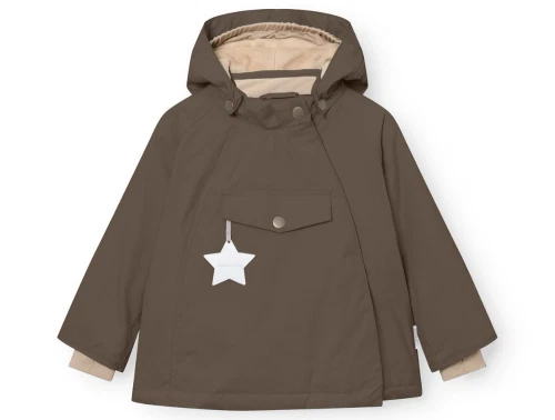 Mini A Ture vinterjakke tarmac green set forfra