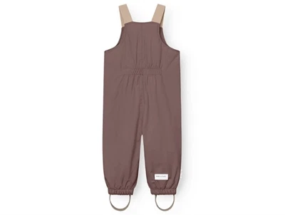 Mini A Ture vinterovertræksbukser i peppercorn plum set bagfra