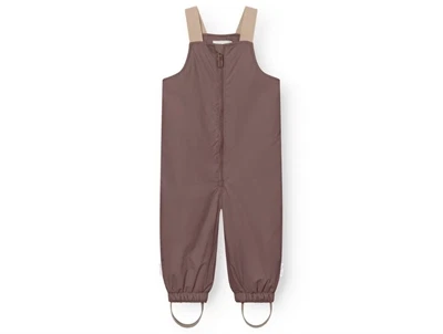 Mini A Ture vinterovertræksbukser i peppercorn plum set forfra