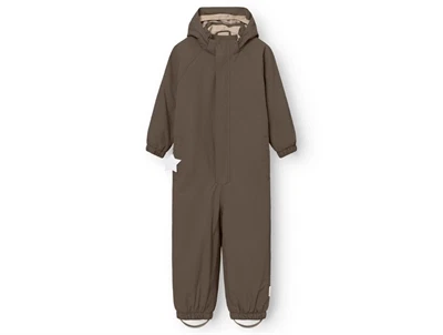 Mini A Ture flyverdragt i tarmac green set forfra med refleksdetalje