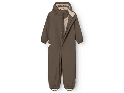 Mini A Ture flyverdragt i tarmac green med åben lynlås og refleksdetalje