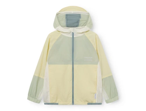 Mini A Ture Matmulti uv overgangsjakke i wheat yellow col. b. set forfra