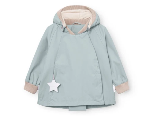 Mini A Ture Matwiami overgangsjakke i cloud blue set forfra