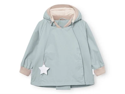 Mini A Ture Matwiami overgangsjakke i cloud blue set forfra
