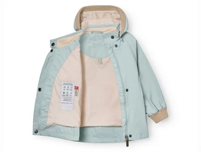 Mini A Ture Matwai overgangsjakke i cloud blue med let for