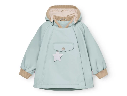 Mini A Ture Matwai overgangsjakke i cloud blue set forfra