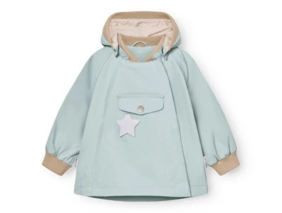 Mini A Ture Matwai overgangsjakke i cloud blue set forfra