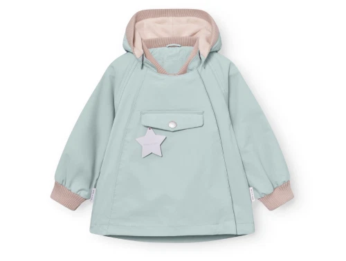 Mini A Ture Matwai overgangsjakke i cloud blue set forfra