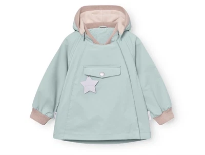 Mini A Ture Matwai overgangsjakke i cloud blue set forfra