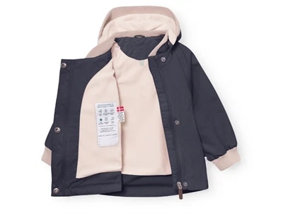 Mini A Ture Matwai overgangsjakke i ombre blue med fleecefor