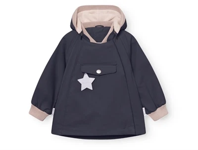 Mini A Ture Matwai overgangsjakke i ombre blue set forfra