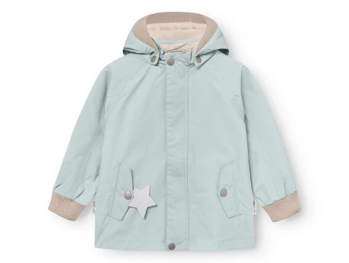 Mini A Ture Matwally overgangsjakke i cloud blue set forfra
