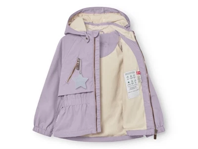 Mini A Ture Matalgea overgangsjakke i minimal lilac med fleecefor