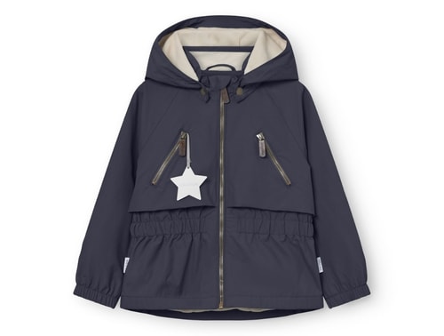 Mini A Ture Matalgea overgangsjakke i ombre blue set forfra