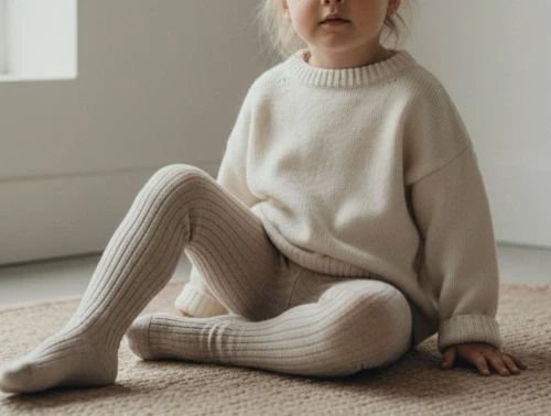 MP beige melange strømpebukser bomuld