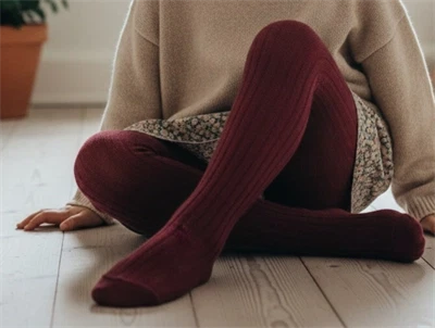 MP strømpebukser bomuld wine red