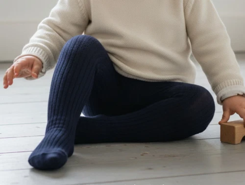 MP strømpebukser bomuld dark navy