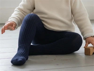 MP strømpebukser bomuld dark navy