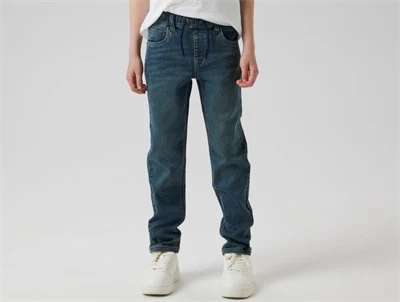 Name It slim jeans i blå denim på barn