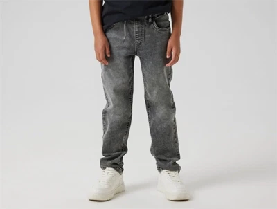 Name It slim jeans i grå denim på barn