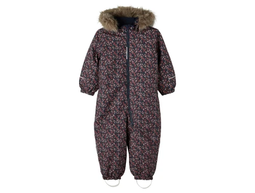 Name It dark sapphire blomstret flyverdragt