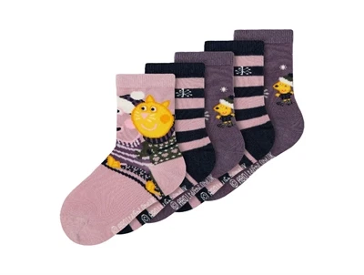 Name It strømper dark sapphire Gurli Gris (5-pak)