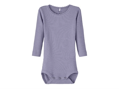 Name It heirloom lilac melange rib body