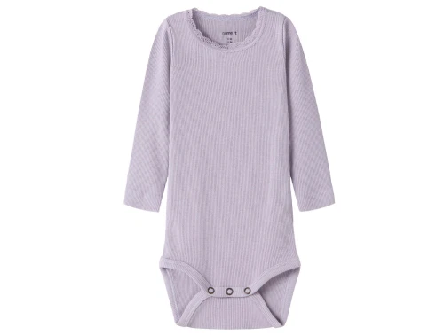 Name It body lavender gray med blondekant