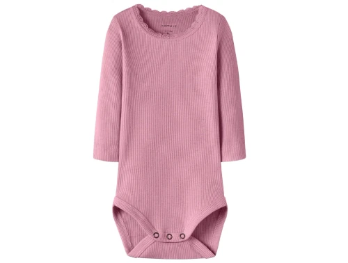 Name It body i rosa nuance med blondekant lilas