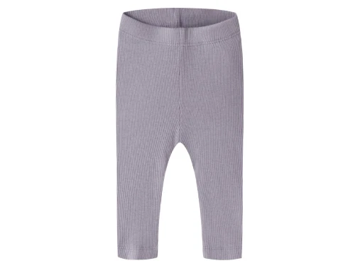 Name It leggings lavender gray i ribstrik