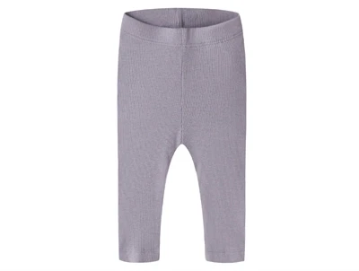 Name It leggings lavender gray i ribstrik