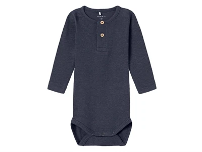 Name It body i mørkeblå nuance med knapper foran