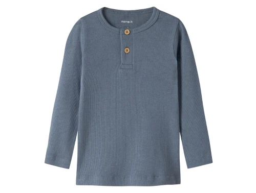Name It bluse blue mirage med knaplukning