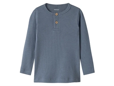 Name It bluse blue mirage med knaplukning