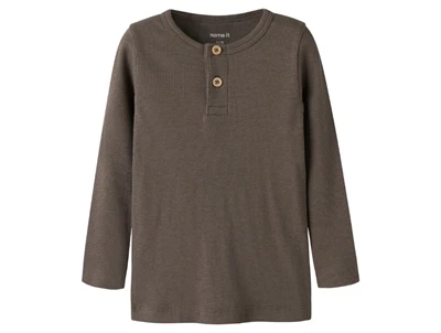 Name It bluse morel med knaplukning